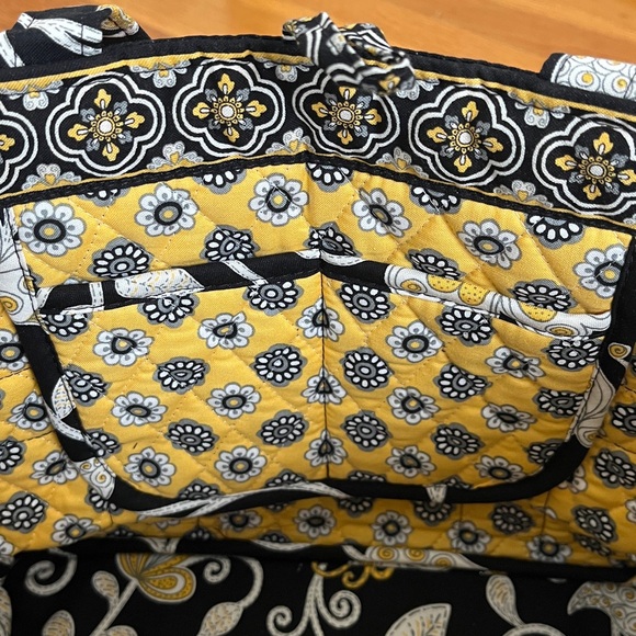 Vera Bradley NWT Small Tic Tac Tote Handbag Purse Mini Tote in Yellow Bird - Picture 10 of 10